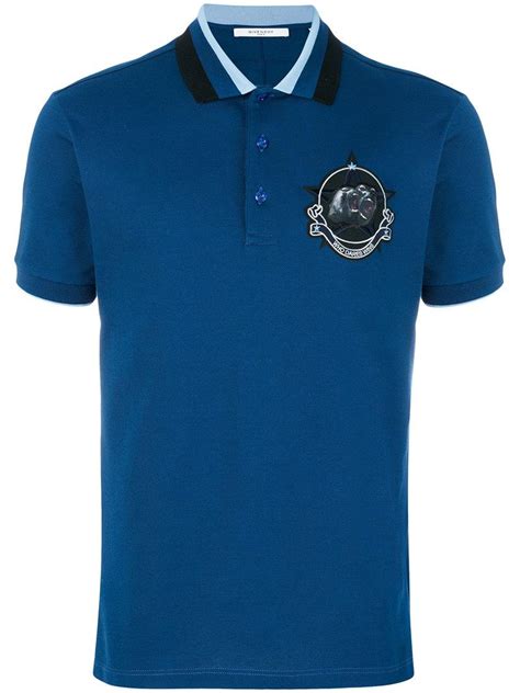 givenchy monkey brothers blue|Monkey patch polo shirt in cotton .